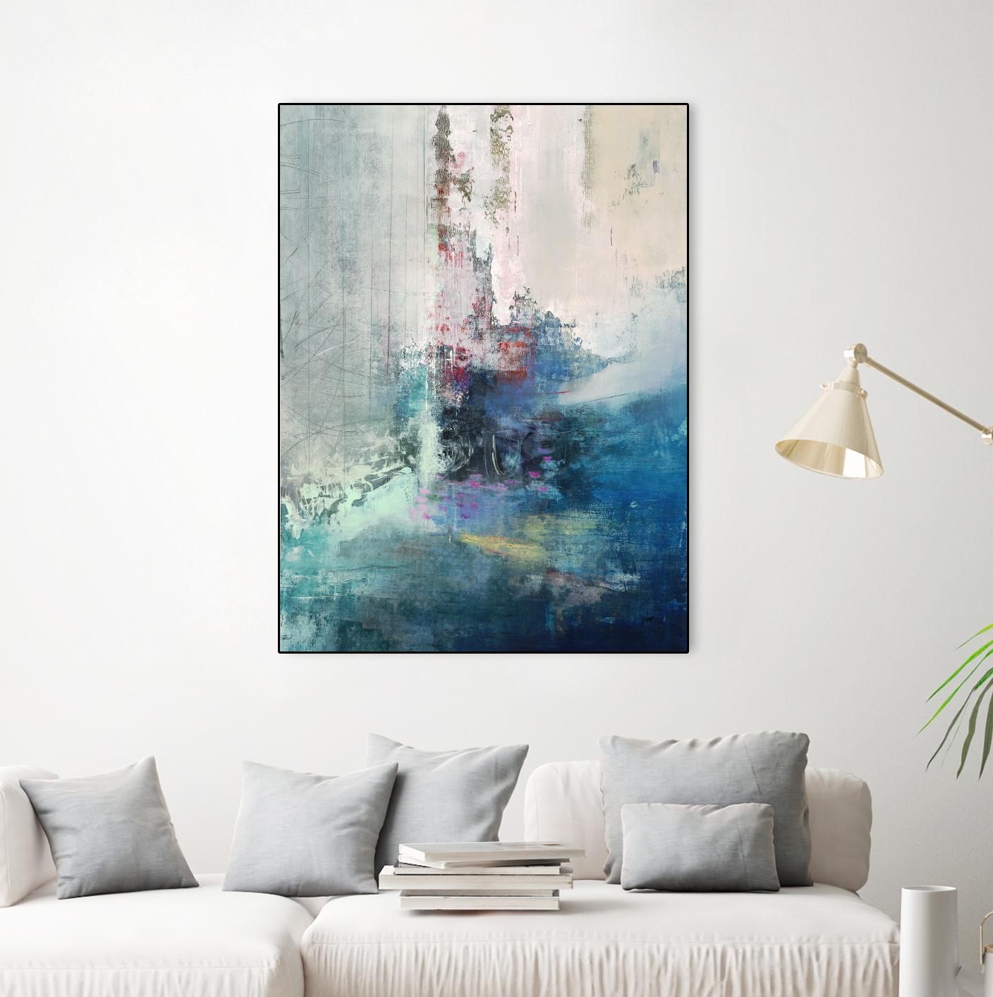 Longing I by Nancy Ngo on GIANT ART - blues abstract