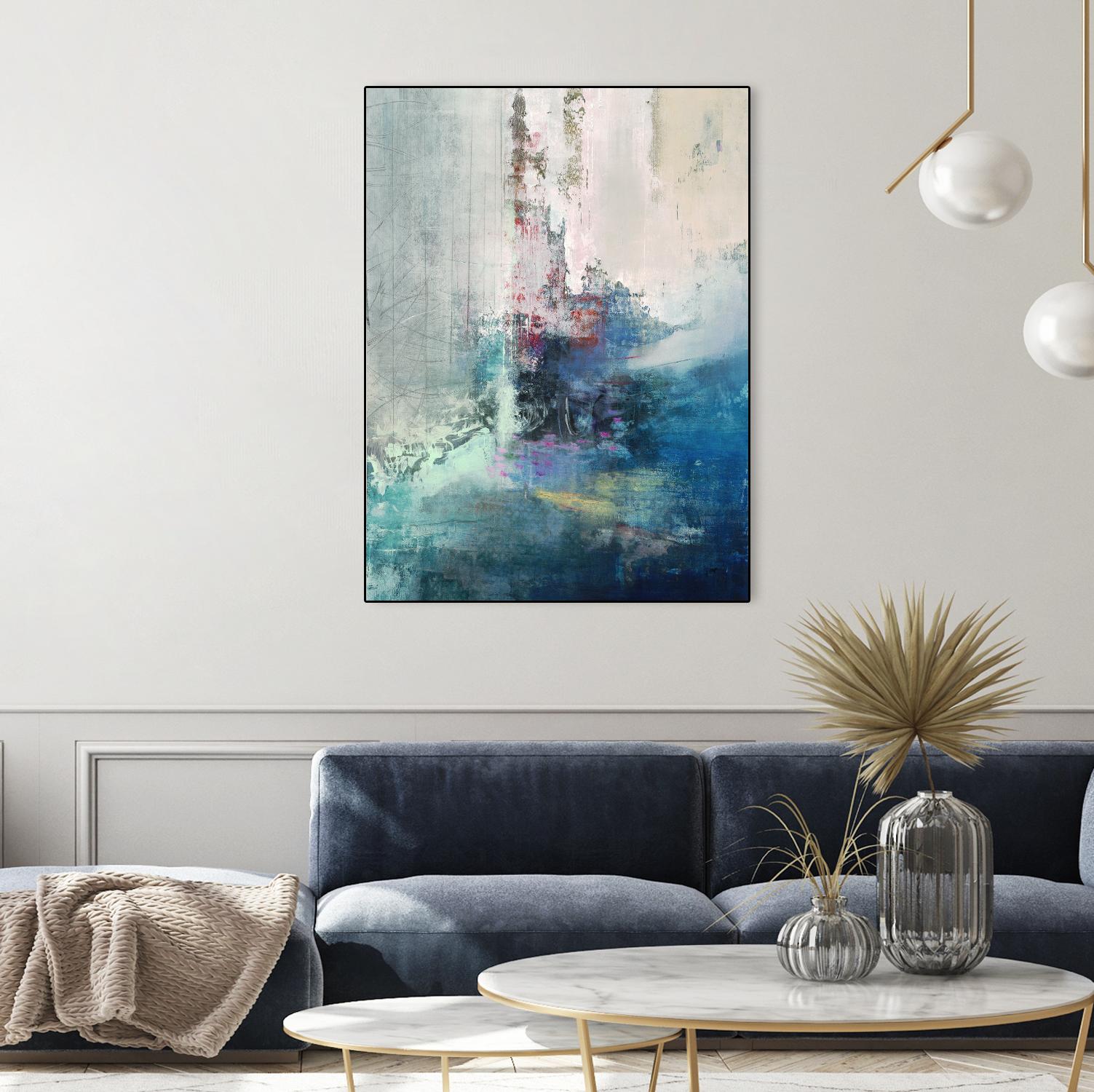 Longing I by Nancy Ngo on GIANT ART - blues abstract