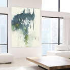 Consequence I by Lisa Ridgers on GIANT ART - grays, greens abstract