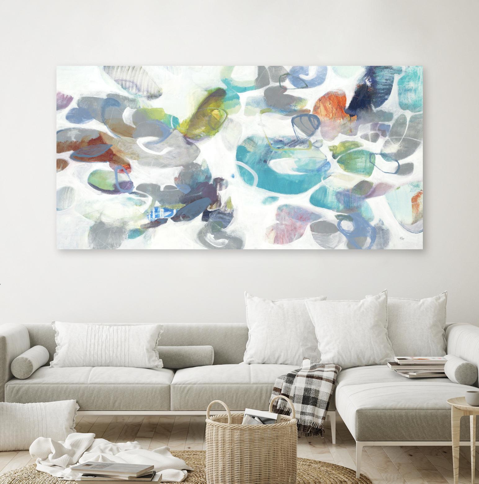 Party Time III by Lisa Ridgers on GIANT ART - blues abstract