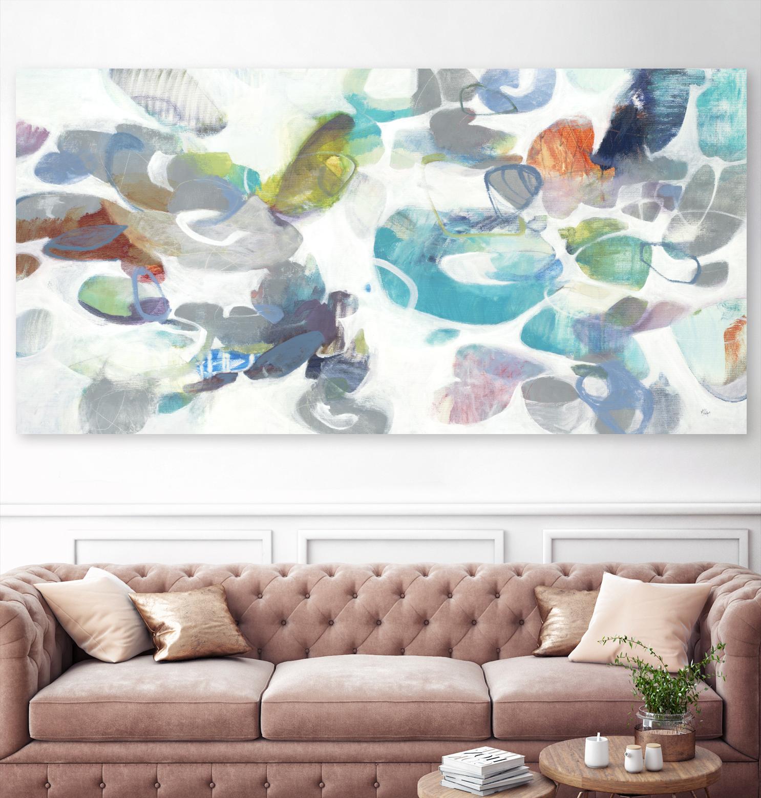 Party Time III by Lisa Ridgers on GIANT ART - blues abstract