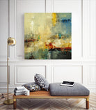Look Before you Leap by Lisa Ridgers on GIANT ART - blue abstract