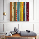 Bold Lanes by Lisa Ridgers on GIANT ART - yellow abstract