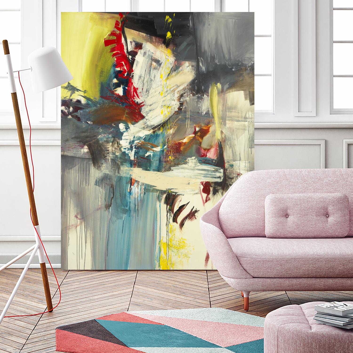 Kheeler's Garden by Sarah Stockstill on GIANT ART - yellow abstract