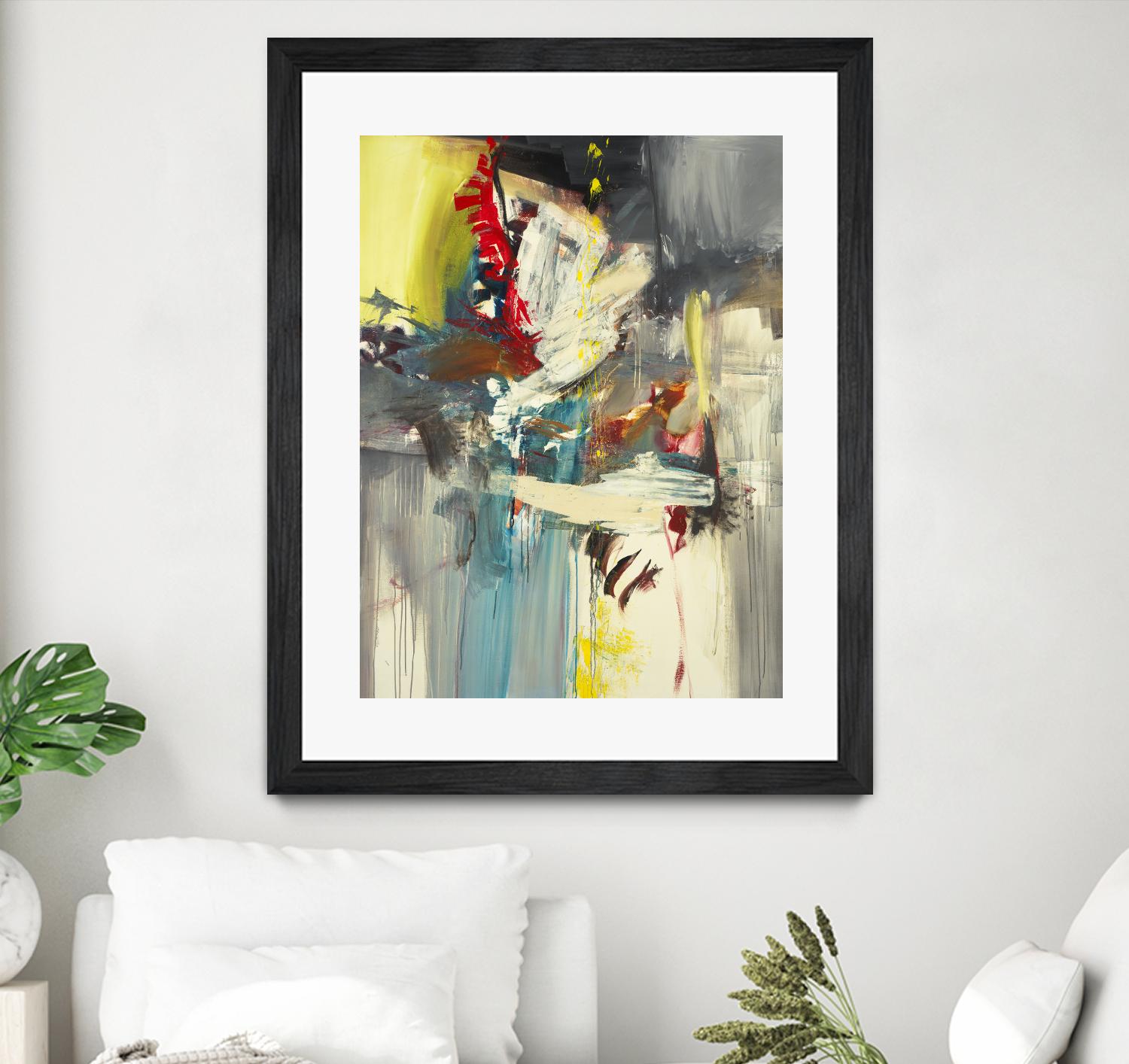 Kheeler's Garden by Sarah Stockstill on GIANT ART - yellow abstract