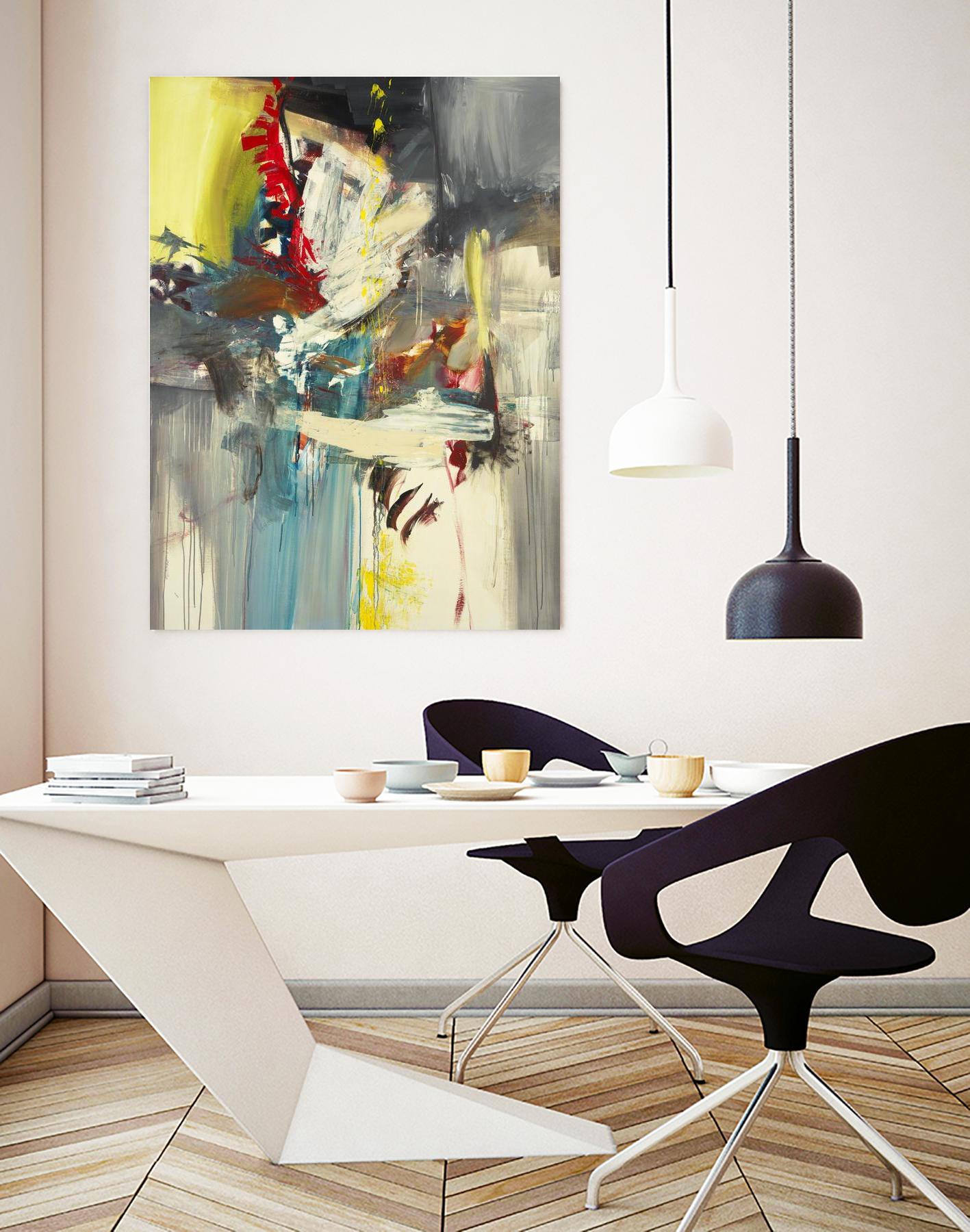 Kheeler's Garden by Sarah Stockstill on GIANT ART - yellow abstract