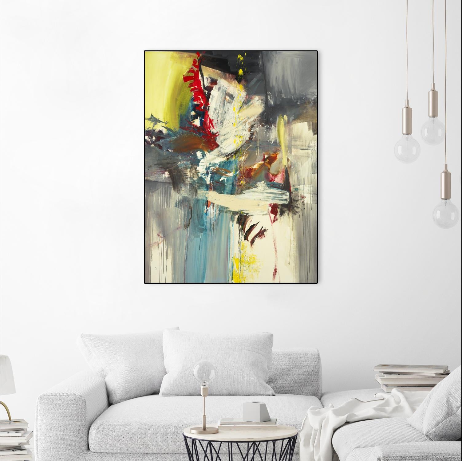 Kheeler's Garden by Sarah Stockstill on GIANT ART - yellow abstract