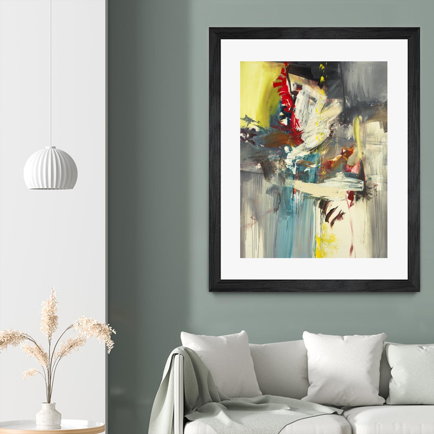 Kheeler's Garden by Sarah Stockstill on GIANT ART - yellow abstract