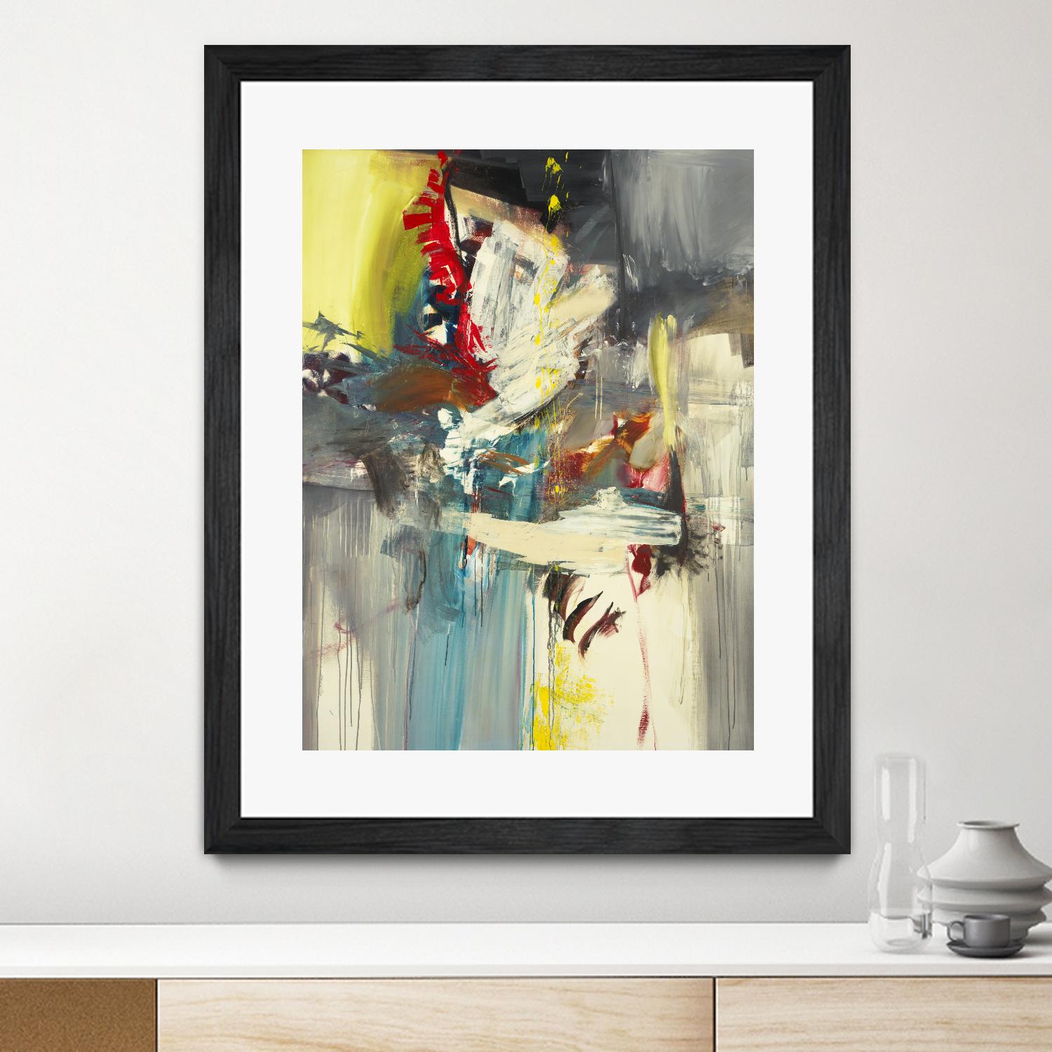 Kheeler's Garden by Sarah Stockstill on GIANT ART - yellow abstract