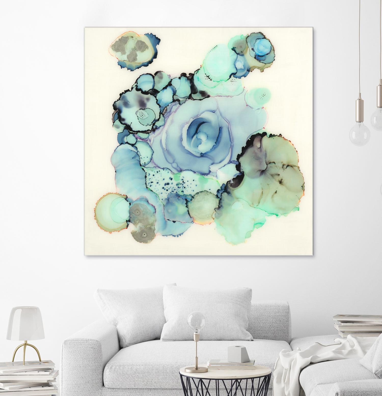 Blue Rose by Laura VanHorne on GIANT ART - blue contemporary