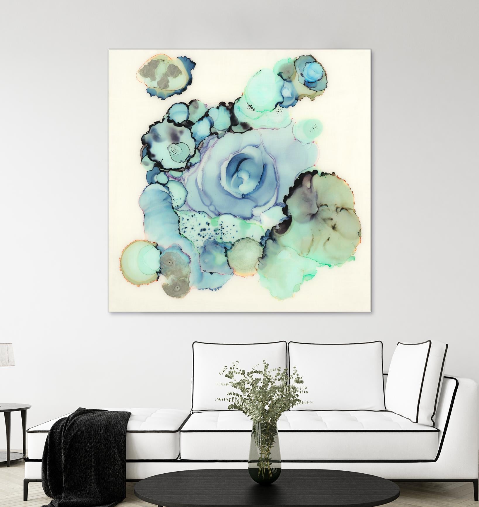 Blue Rose by Laura VanHorne on GIANT ART - blue contemporary