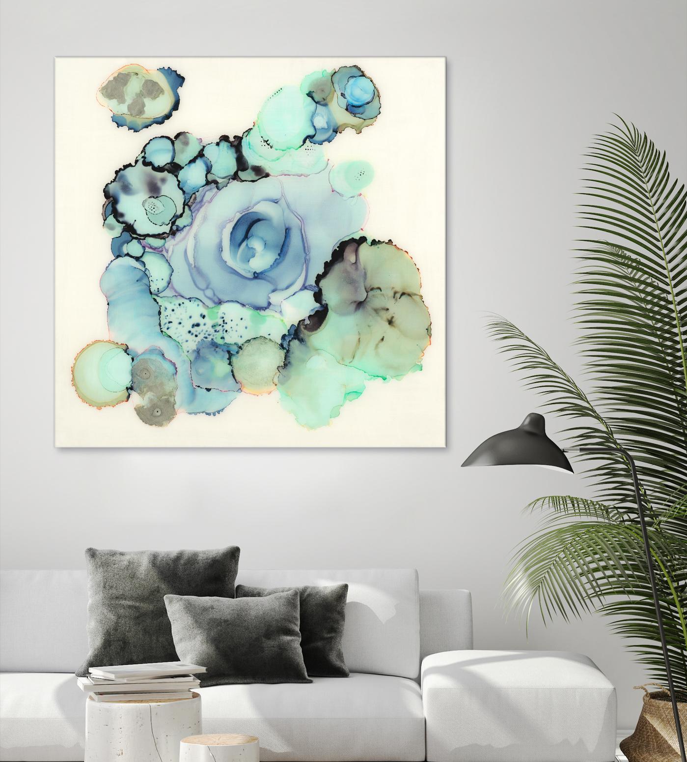 Blue Rose by Laura VanHorne on GIANT ART - blue contemporary