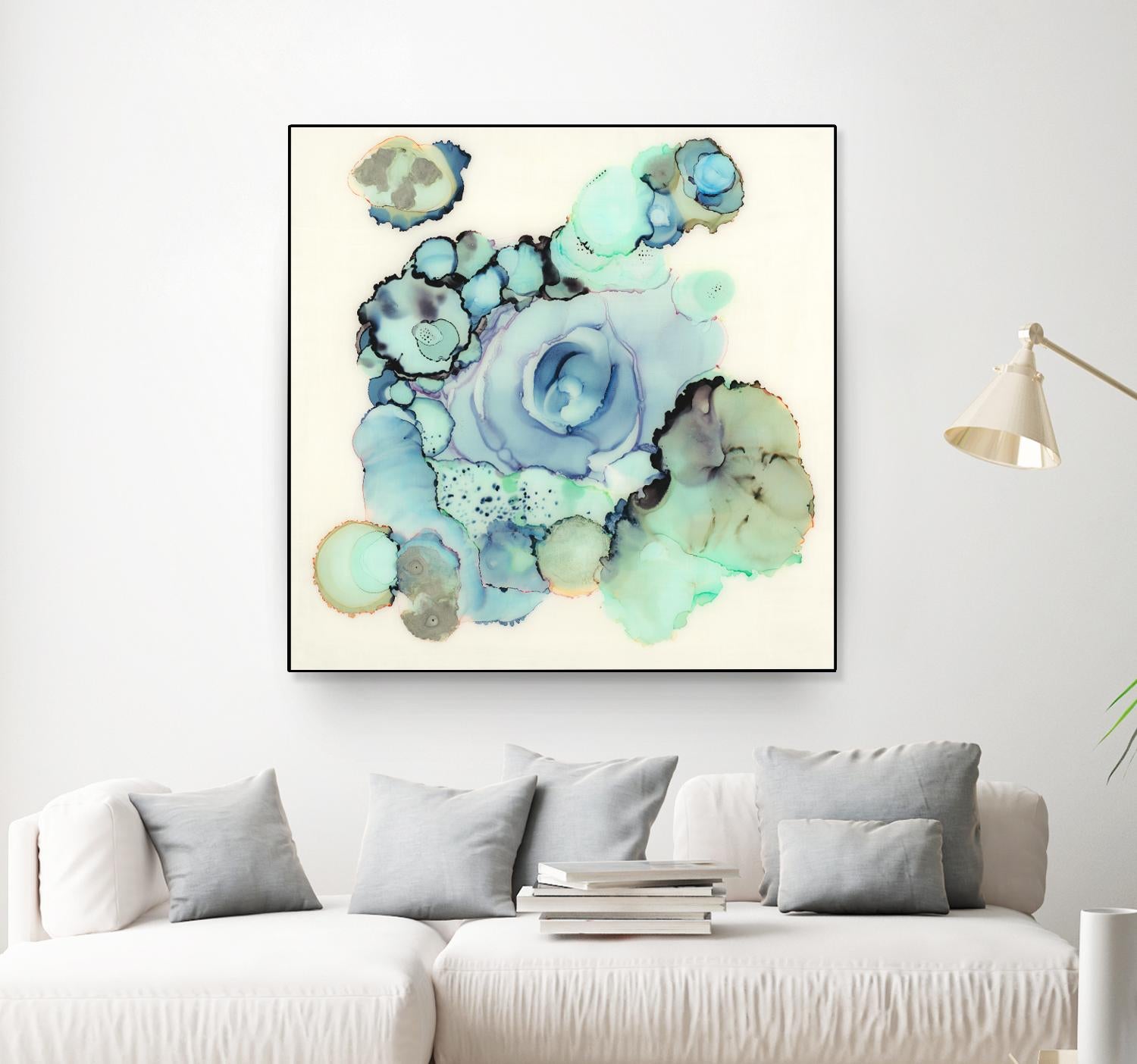 Blue Rose by Laura VanHorne on GIANT ART - blue contemporary