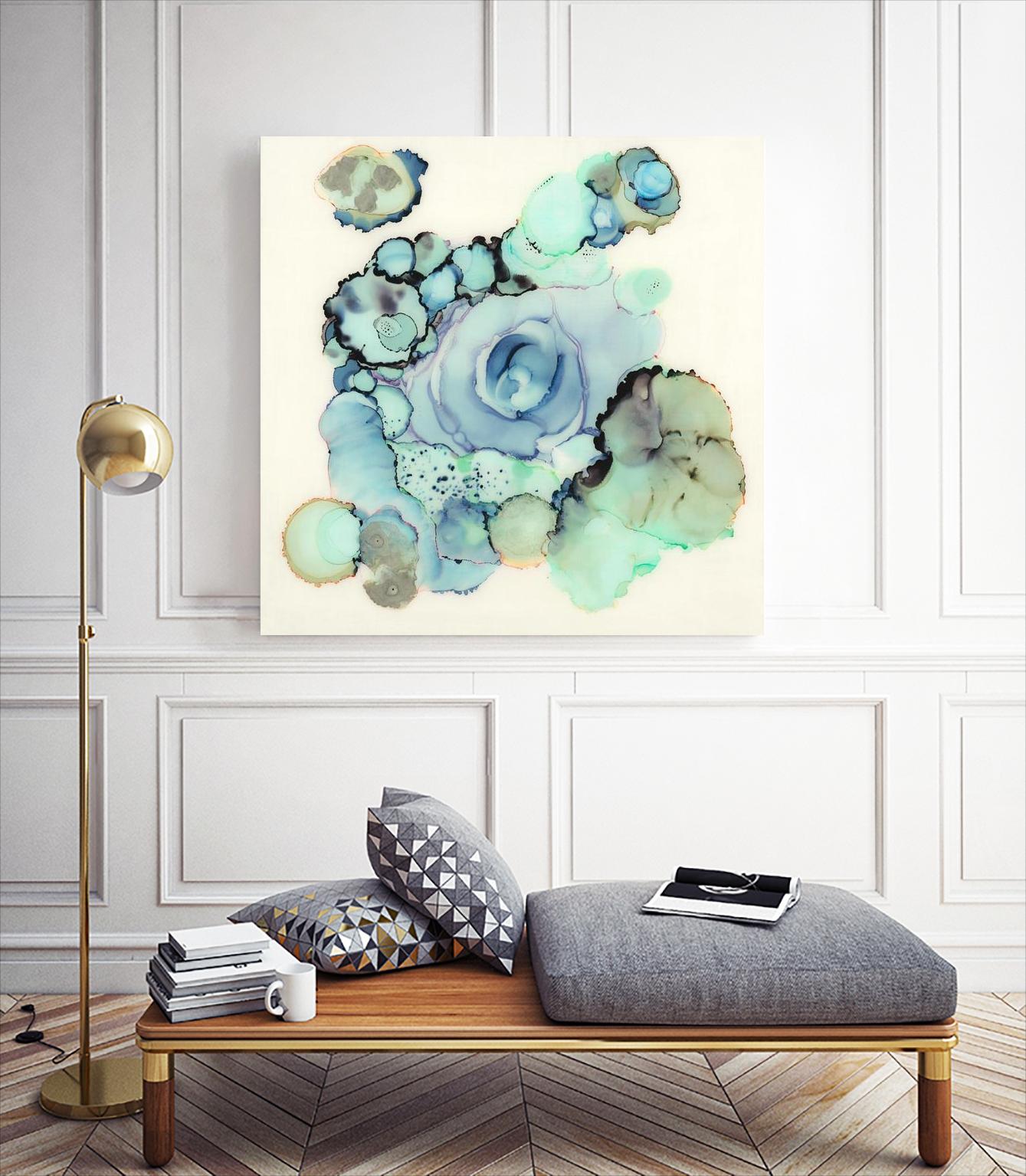 Blue Rose by Laura VanHorne on GIANT ART - blue contemporary