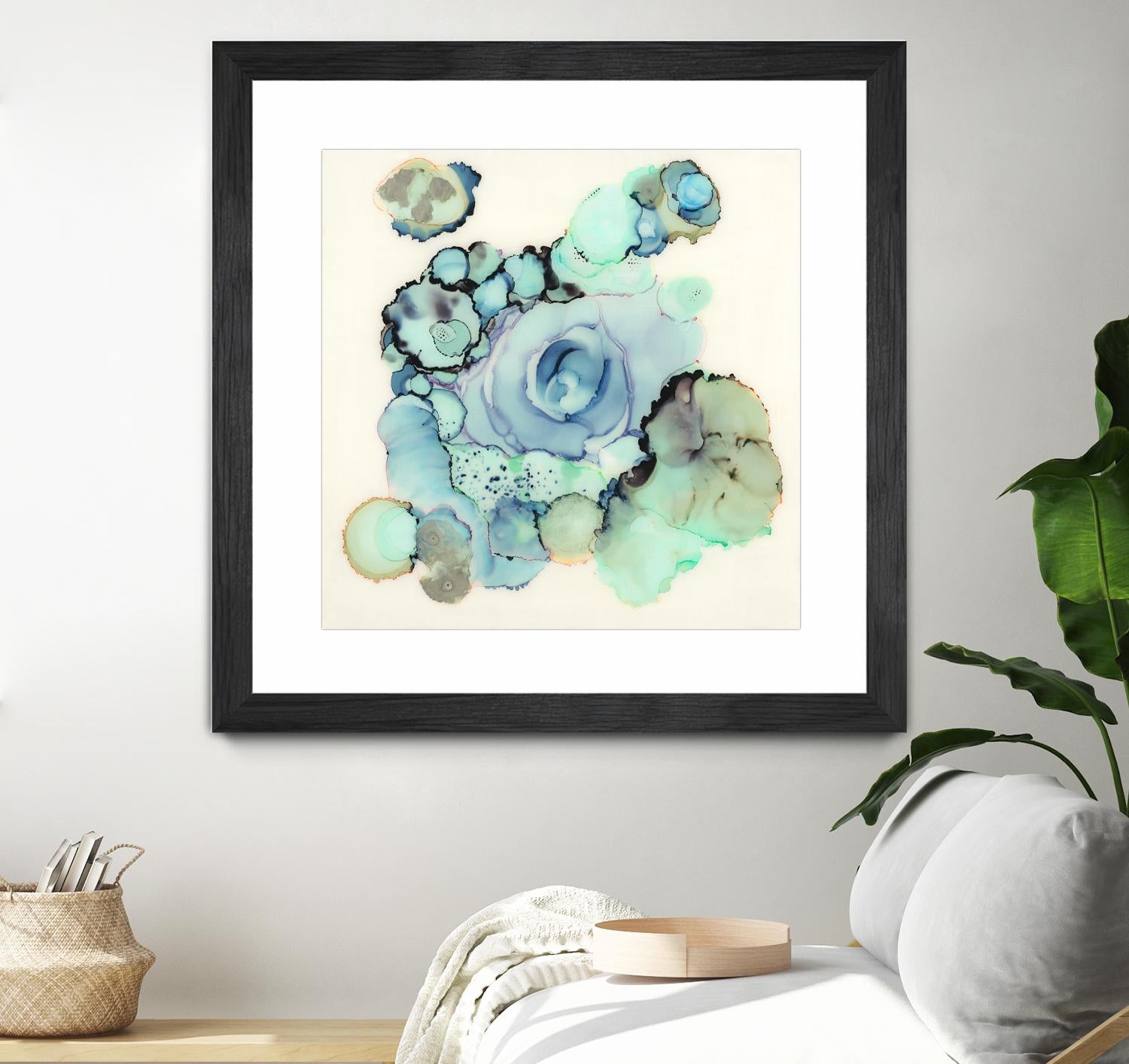 Blue Rose by Laura VanHorne on GIANT ART - blue contemporary