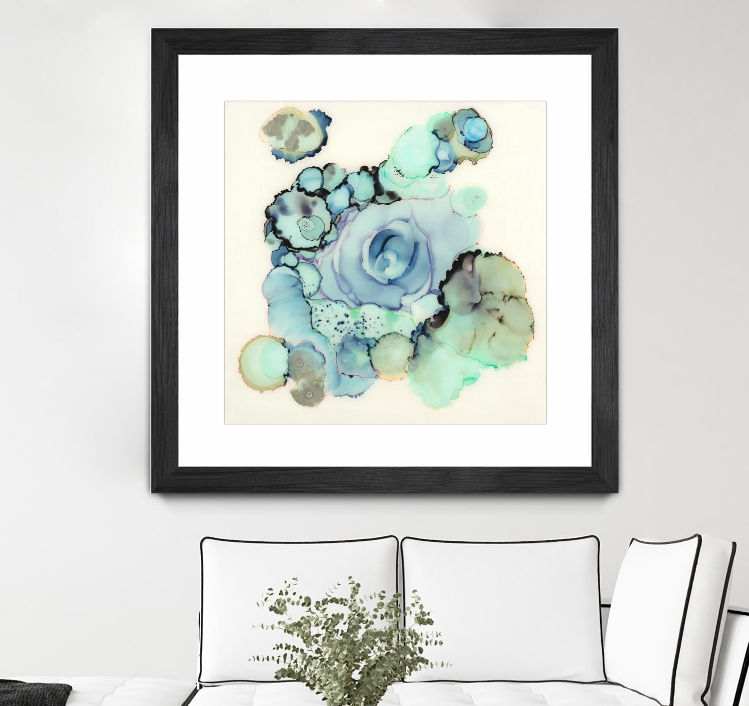 Blue Rose by Laura VanHorne on GIANT ART - blue contemporary