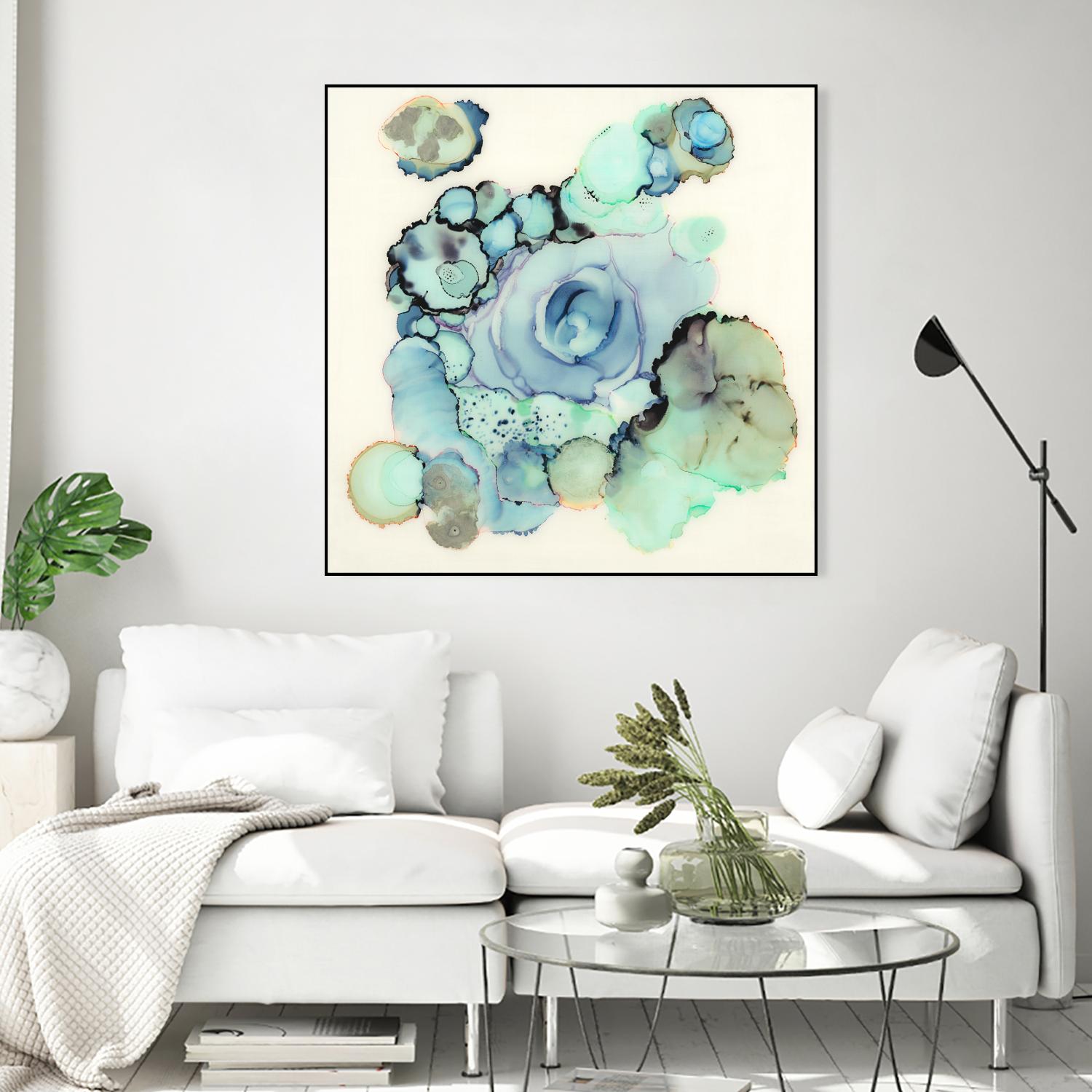Blue Rose by Laura VanHorne on GIANT ART - blue contemporary