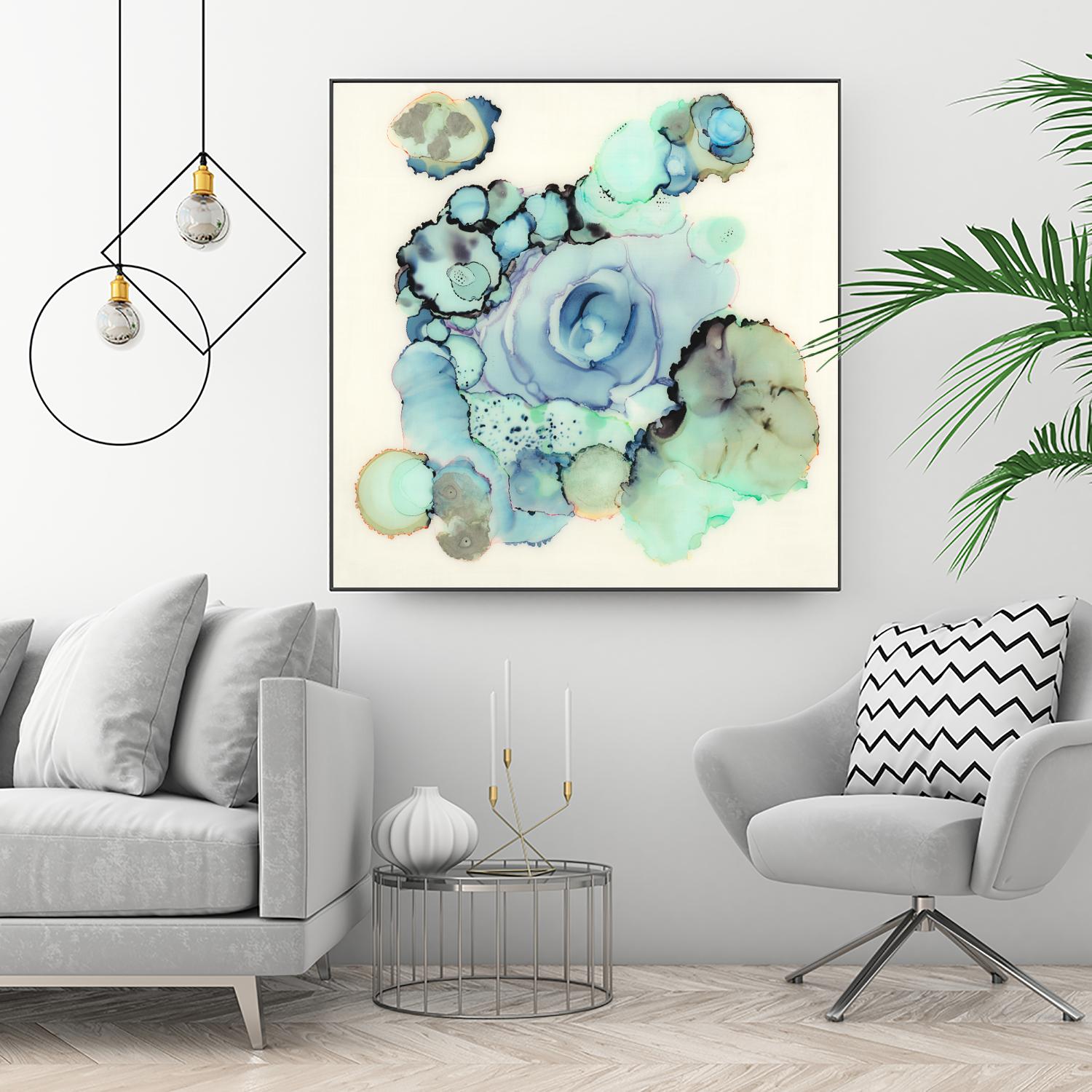 Blue Rose by Laura VanHorne on GIANT ART - blue contemporary