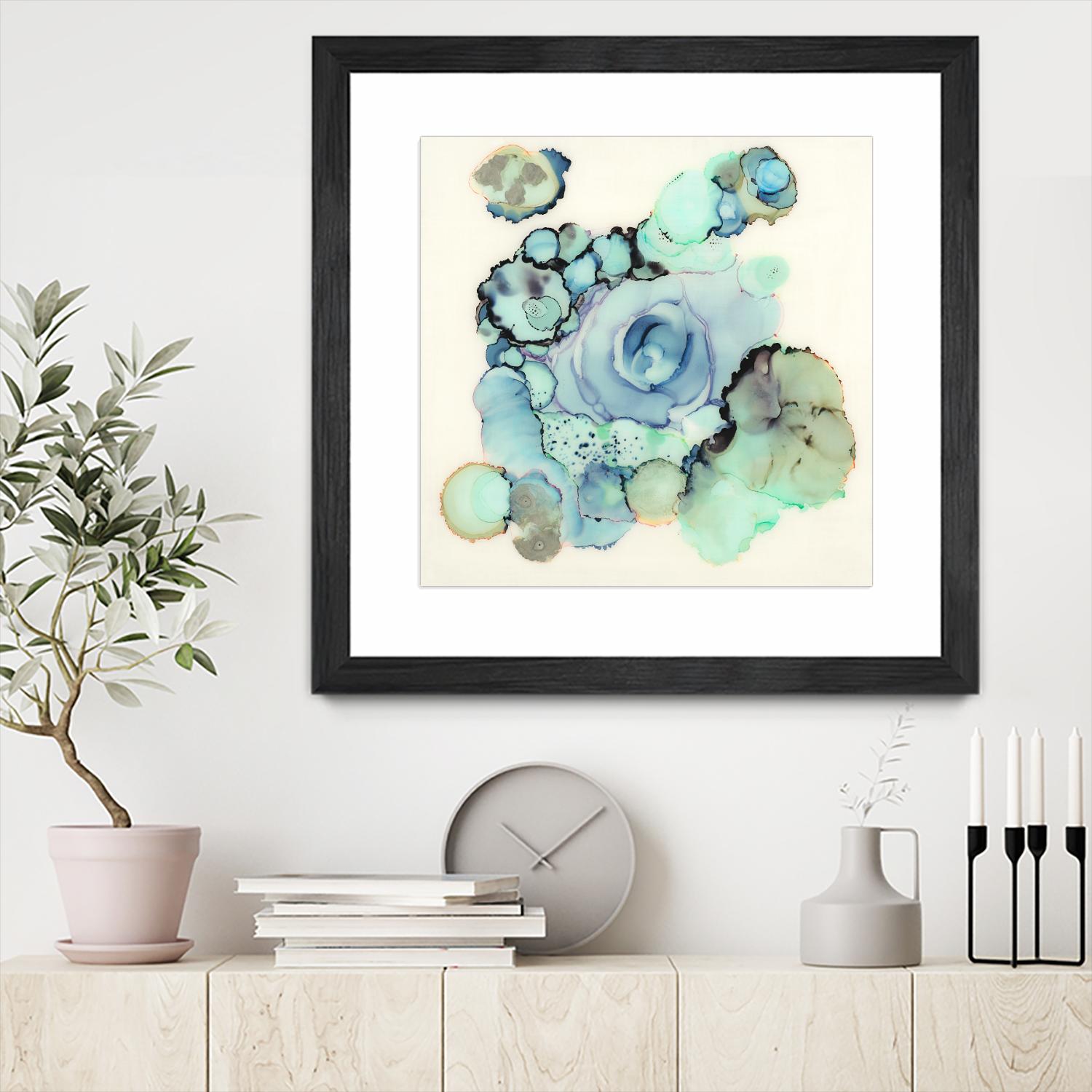 Blue Rose by Laura VanHorne on GIANT ART - blue contemporary