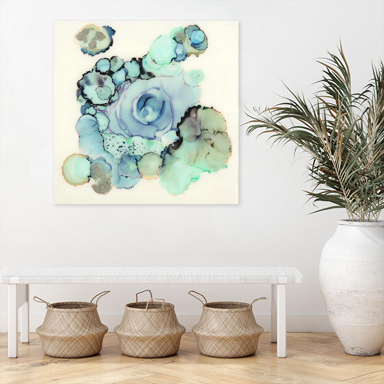 Blue Rose by Laura VanHorne on GIANT ART - blue contemporary