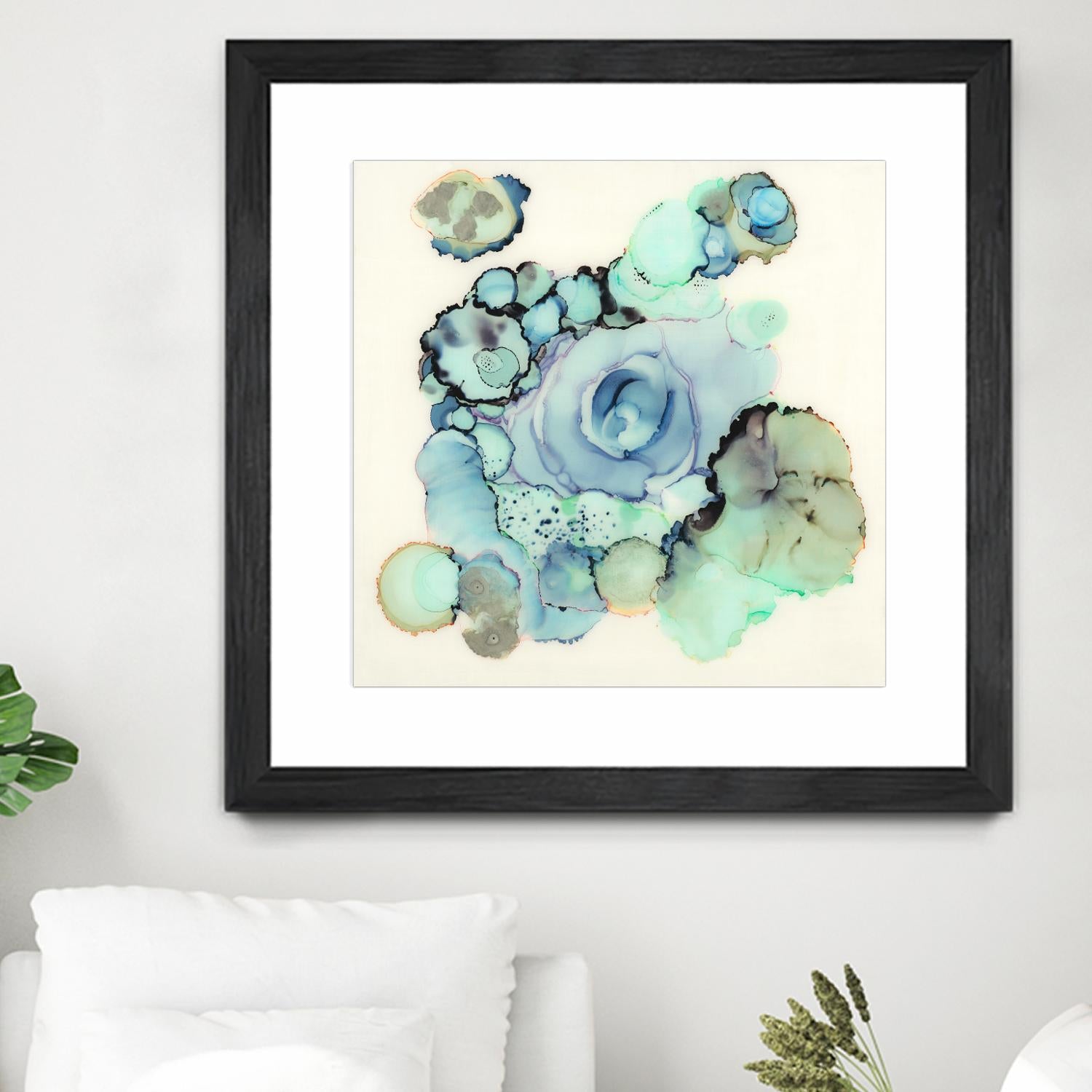 Blue Rose by Laura VanHorne on GIANT ART - blue contemporary