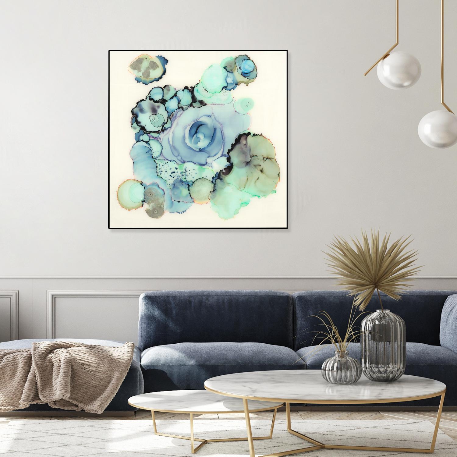 Blue Rose by Laura VanHorne on GIANT ART - blue contemporary