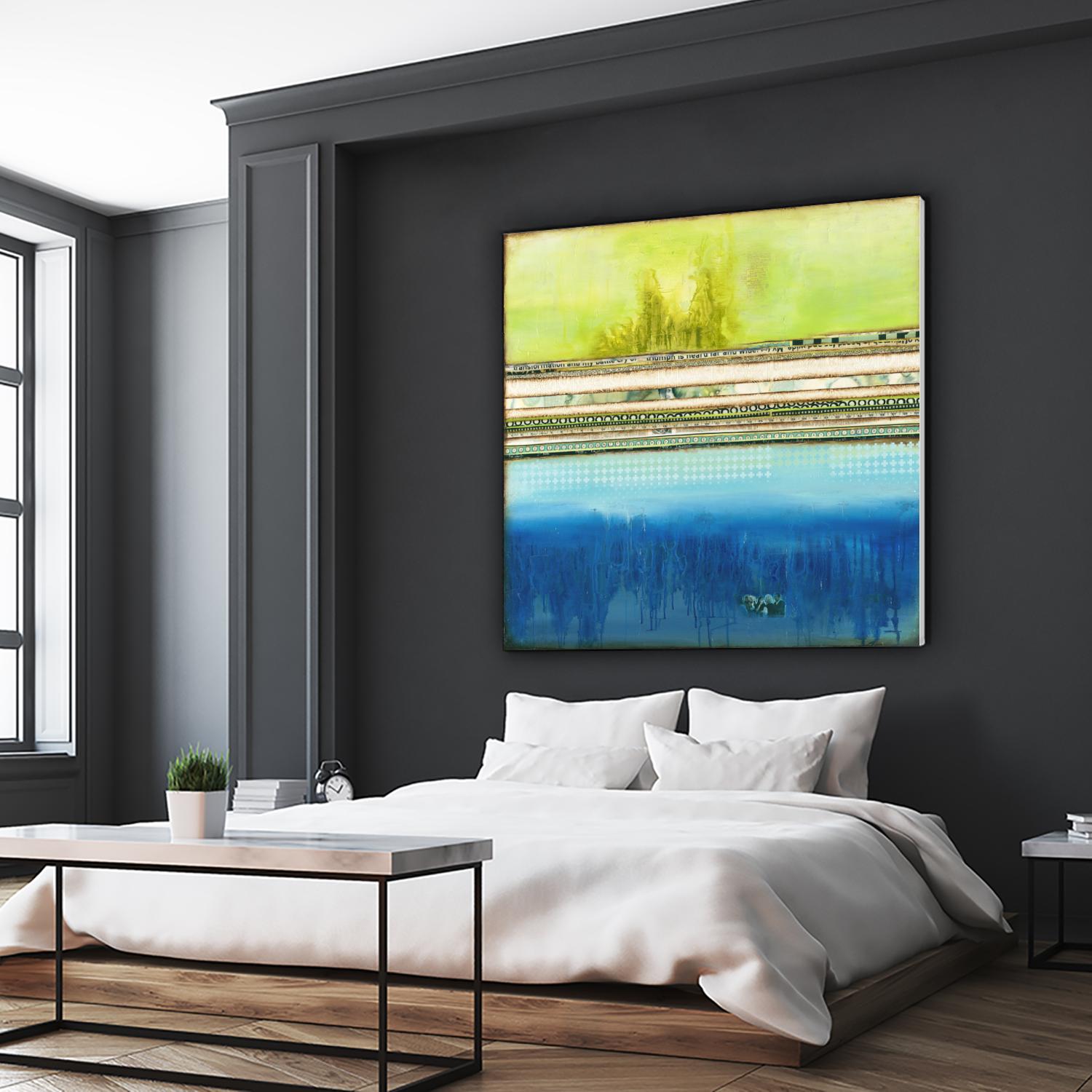 The Sailor by Laura VanHorne on GIANT ART - green abstract