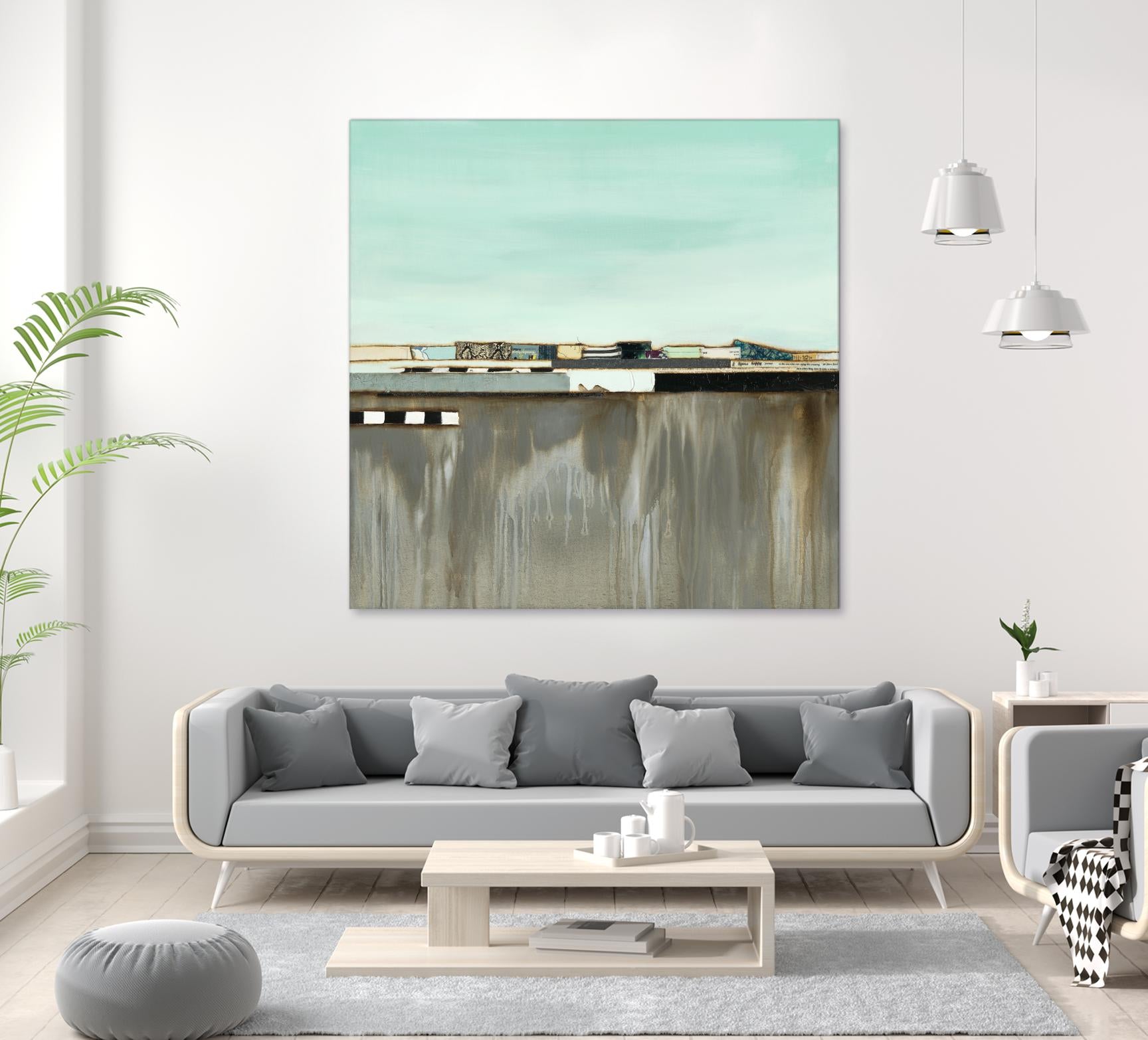 The Hood by Laura Van Horne on GIANT ART - blues abstracted landscapes