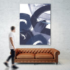 Blue on Blue II by June Erica Vess on GIANT ART - blue abstract