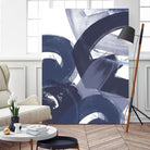 Blue on Blue II by June Erica Vess on GIANT ART - blue abstract