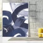 Blue on Blue II by June Erica Vess on GIANT ART - blue abstract