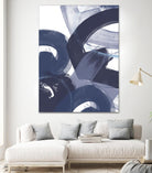 Blue on Blue II by June Erica Vess on GIANT ART - blue abstract