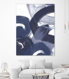 Blue on Blue II by June Erica Vess on GIANT ART - blue abstract