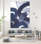 Blue on Blue II by June Erica Vess on GIANT ART - blue abstract