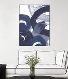 Blue on Blue II by June Erica Vess on GIANT ART - blue abstract