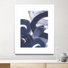 Blue on Blue II by June Erica Vess on GIANT ART - blue abstract