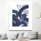 Blue on Blue II by June Erica Vess on GIANT ART - blue abstract
