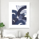 Blue on Blue II by June Erica Vess on GIANT ART - blue abstract