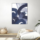 Blue on Blue II by June Erica Vess on GIANT ART - blue abstract