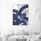 Blue on Blue II by June Erica Vess on GIANT ART - blue abstract