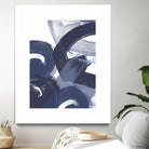 Blue on Blue II by June Erica Vess on GIANT ART - blue abstract
