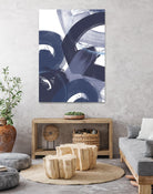 Blue on Blue II by June Erica Vess on GIANT ART - blue abstract