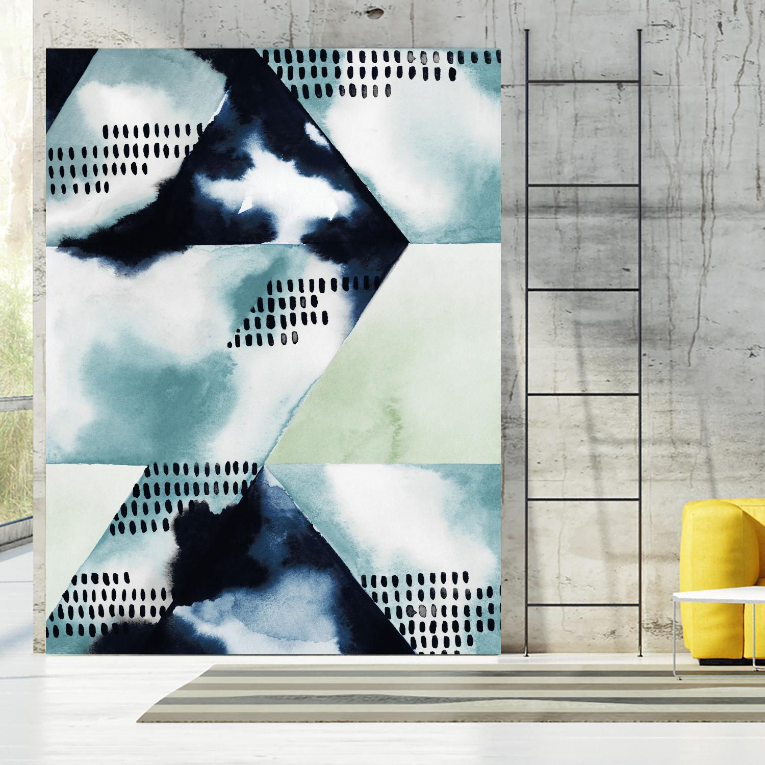 Blue Billow I by Grace Popp on GIANT ART - blue abstract