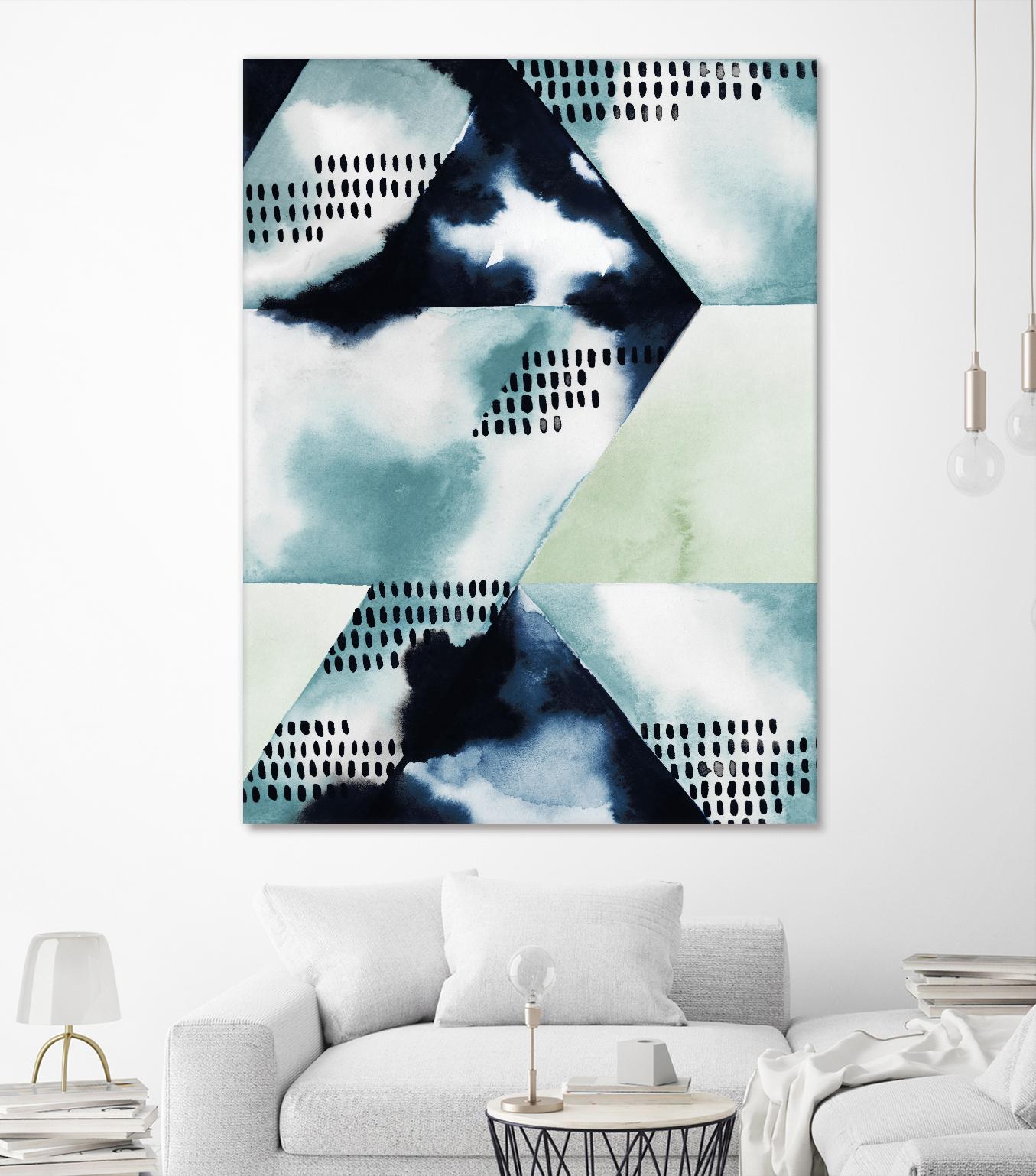 Blue Billow I by Grace Popp on GIANT ART - blue abstract