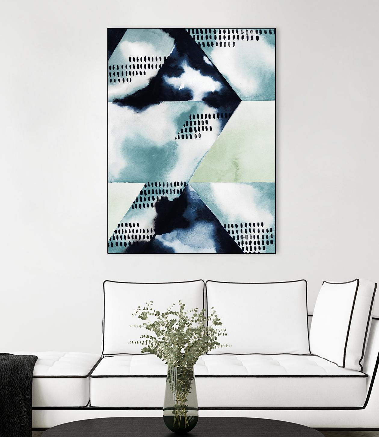 Blue Billow I by Grace Popp on GIANT ART - blue abstract