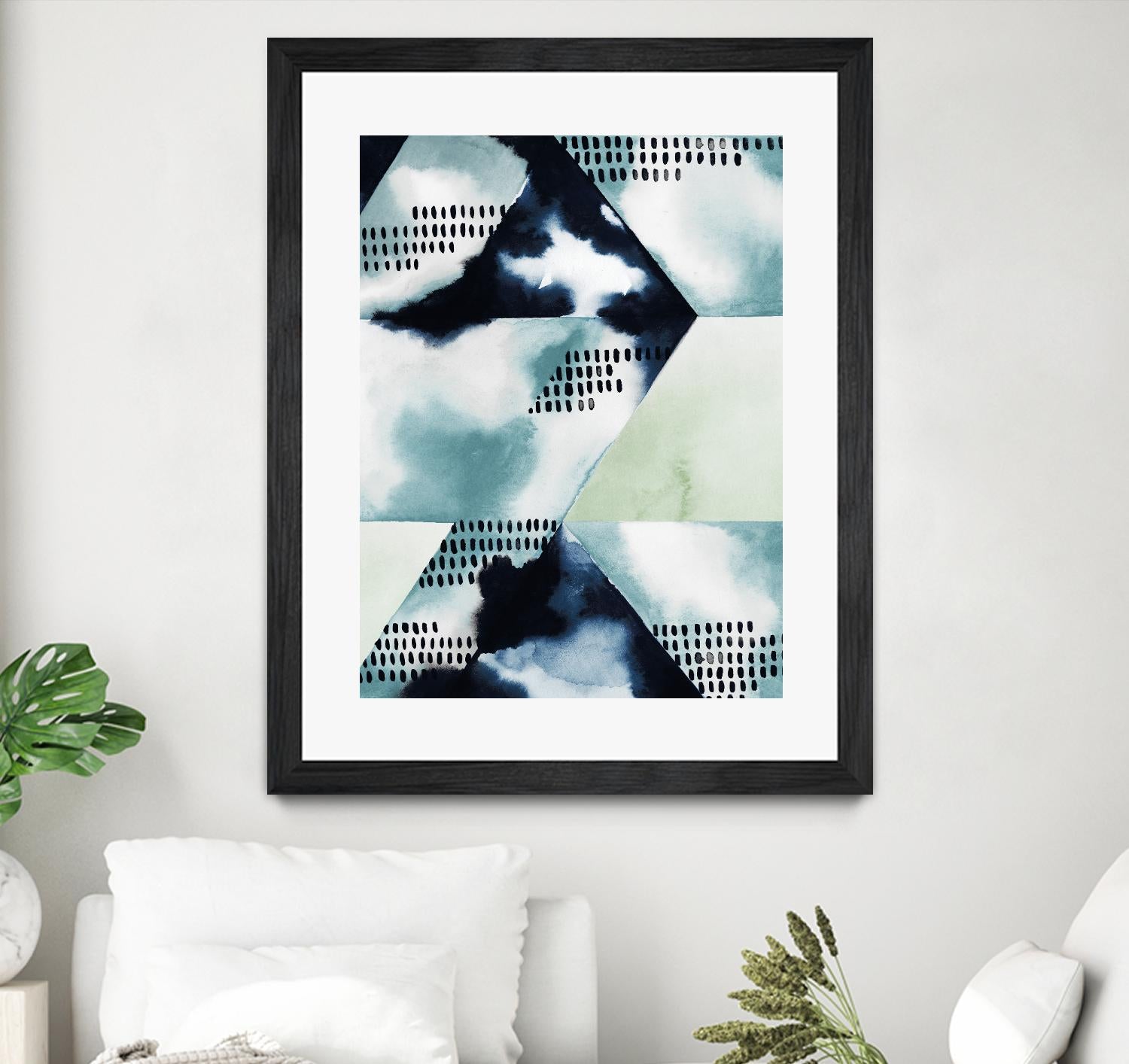 Blue Billow I by Grace Popp on GIANT ART - blue abstract