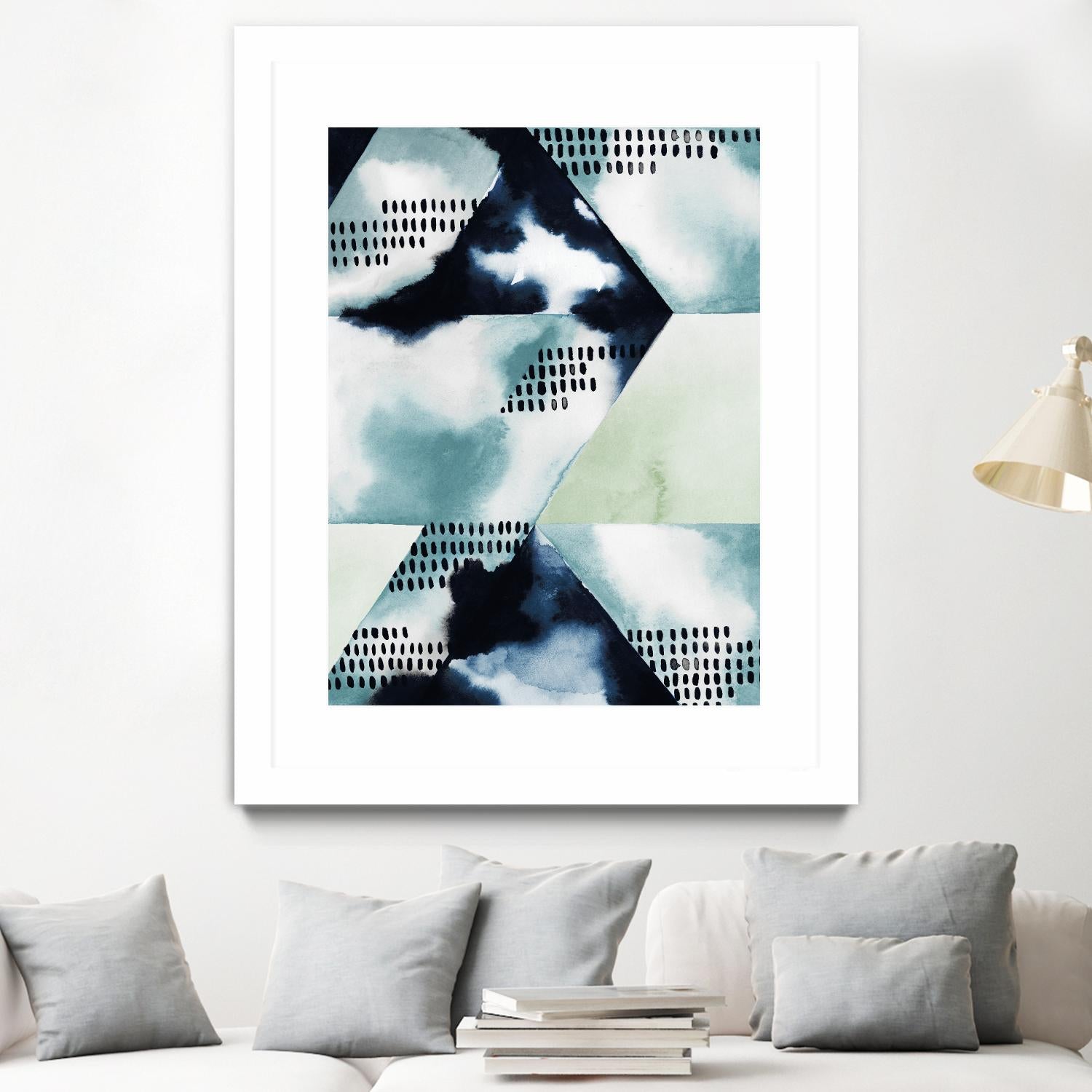 Blue Billow I by Grace Popp on GIANT ART - blue abstract