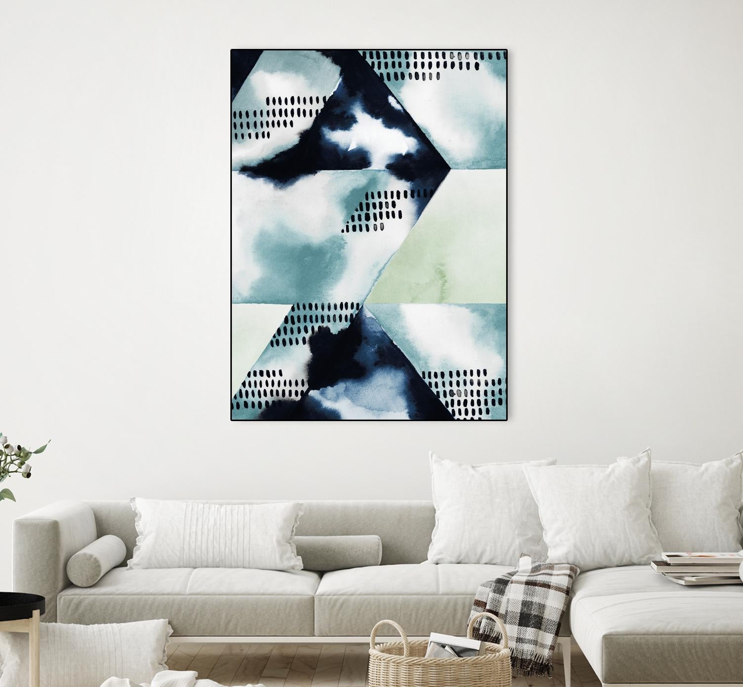 Blue Billow I by Grace Popp on GIANT ART - blue abstract