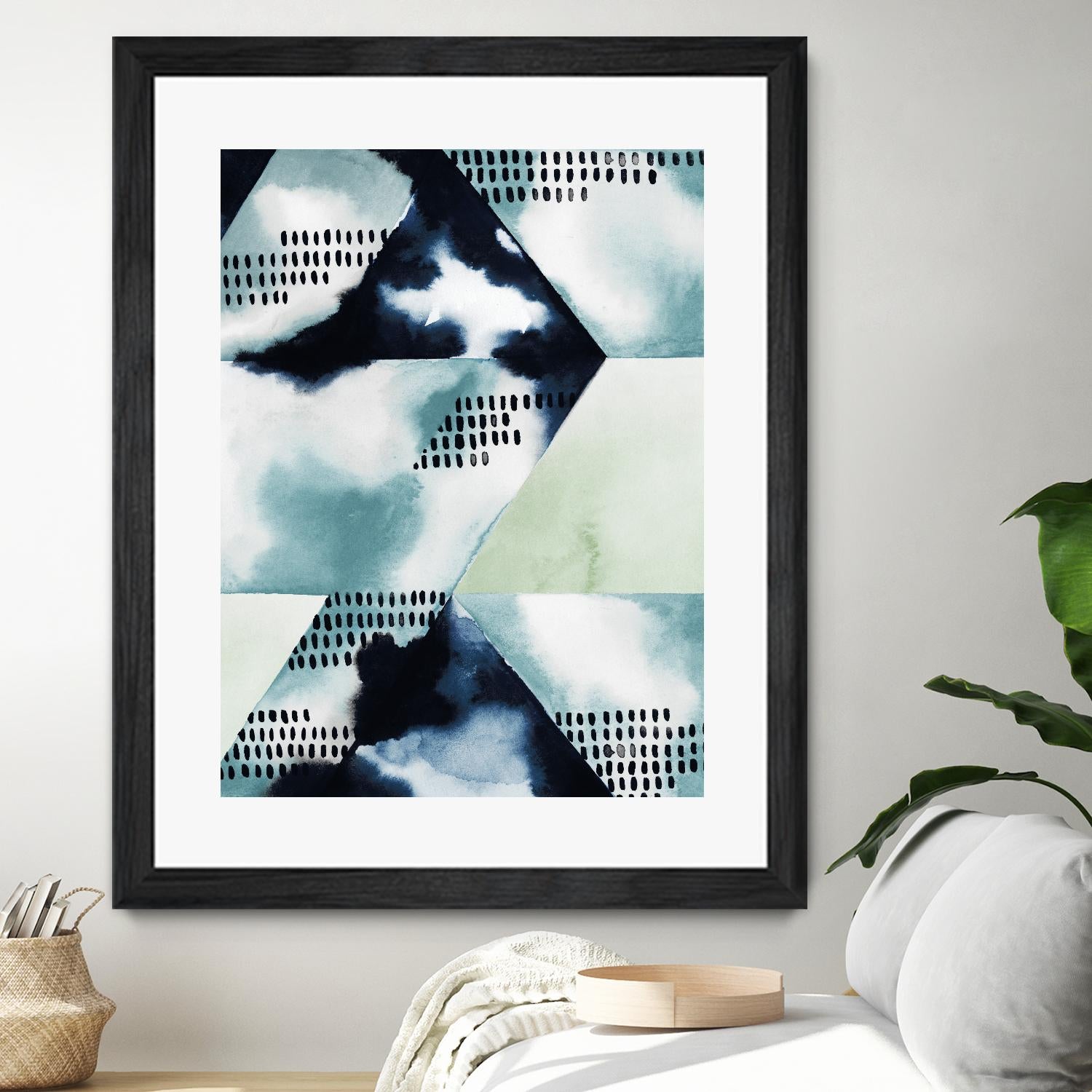 Blue Billow I by Grace Popp on GIANT ART - blue abstract