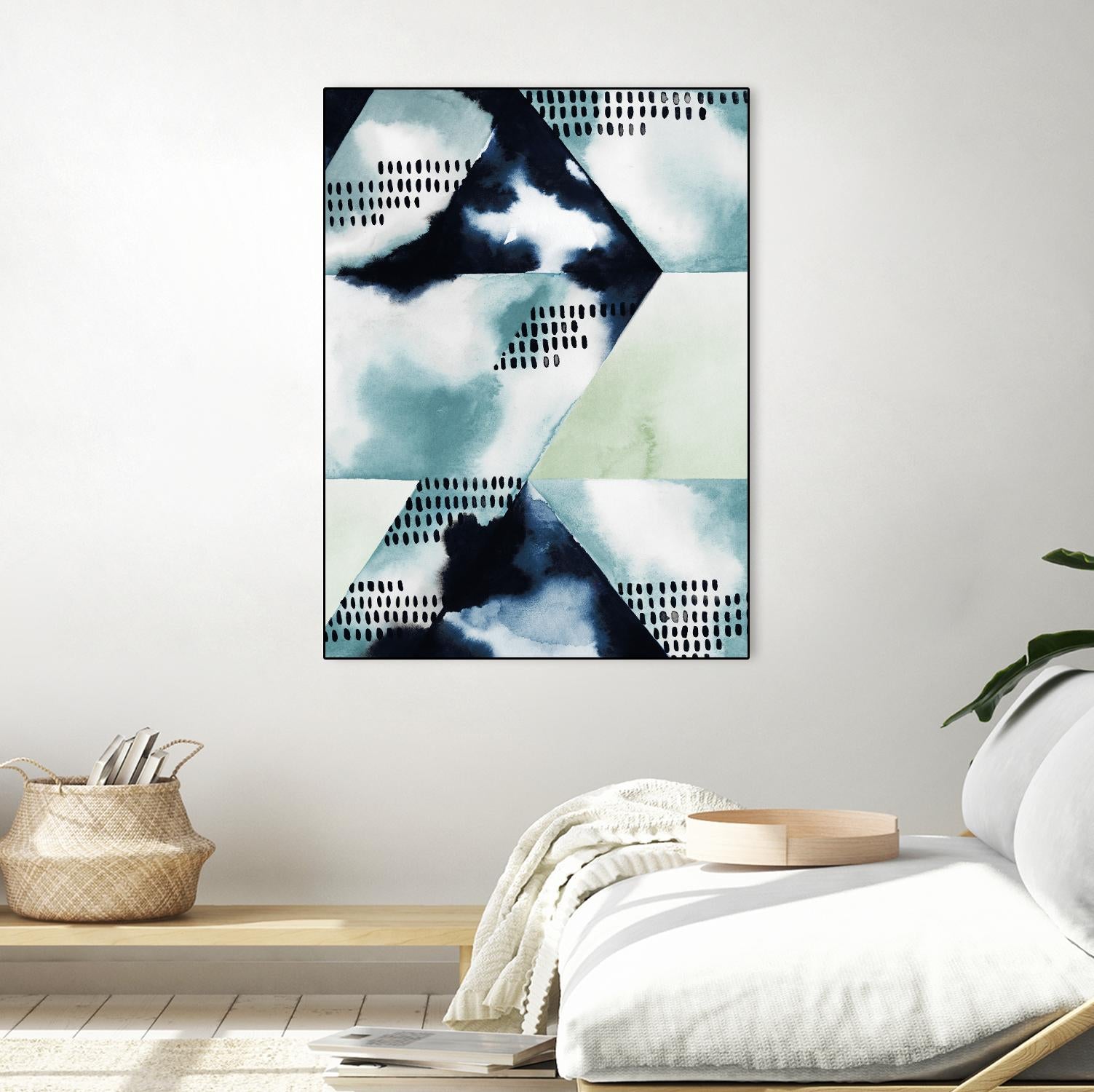 Blue Billow I by Grace Popp on GIANT ART - blue abstract